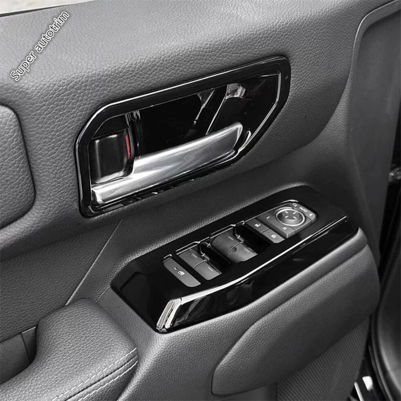 Black Head Light Steering Wheel Dashboard Frame Cover Trim Accessories For Toyota Land Cruiser 250 Prado LC250 2024 2025 2026