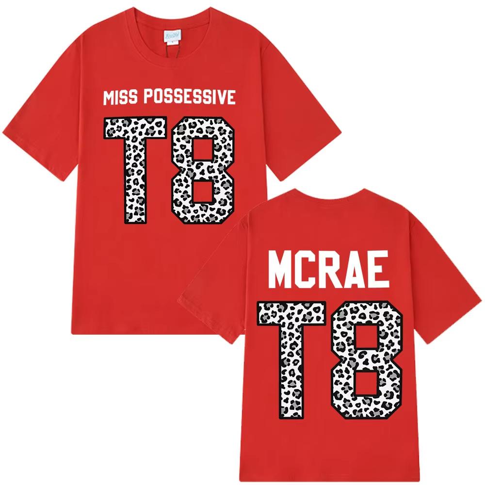 Tate McRae Tour T8 Leopard Graphic Print O-Neck Tee Shirt Men Women 100% Cotton Short Sleeve T-shirts Unisex Hip-hop Summer Tops