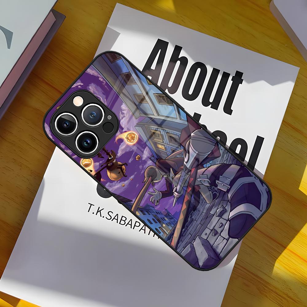 S-Soul Eater Phone Case Glass Cover For IPhone 17 15 Pro Max 14 Pro 16 12 11 13 Mini X XR XS 8 7 Plus SE