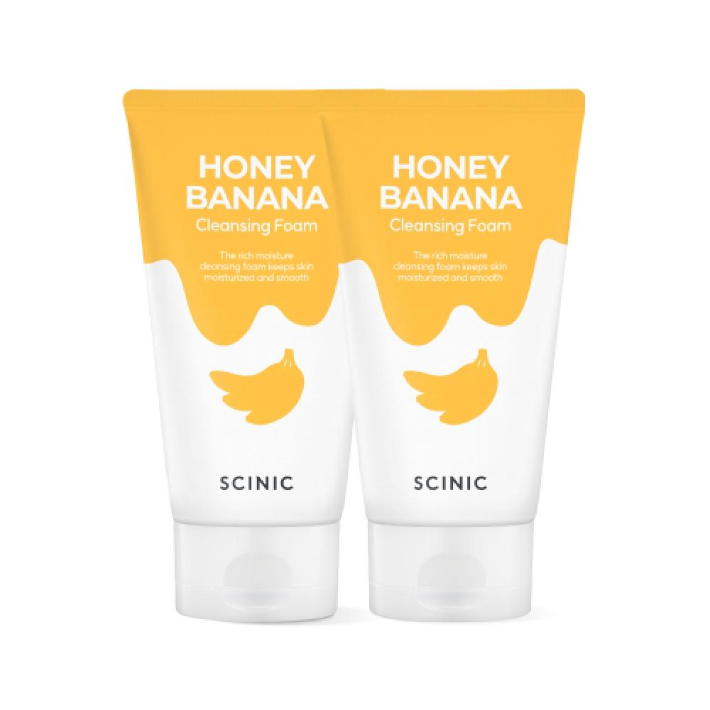 Scinic Honey Banana Cleansing Foam Pore Waste Cleansing Foam 150ml 2 FREE
