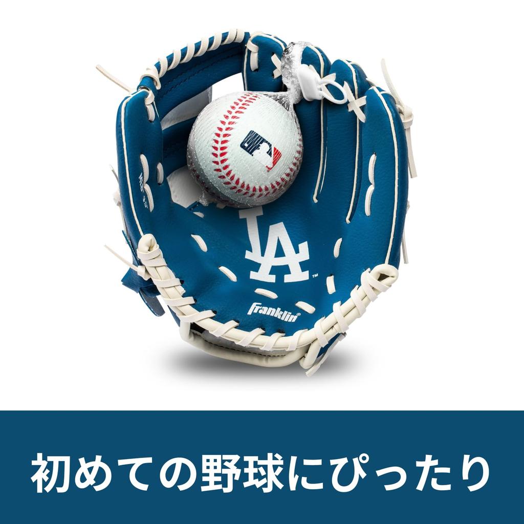 MLB LA Dodgers Glove Ball Park Park Outdoor Elementary School 9.5-inch & Play, Sports, Parent-Child Sports, Play,