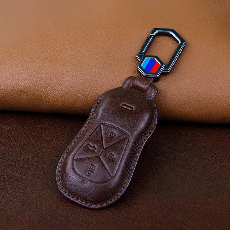 Recommended Car Key Case for XPeng P5 2022 - Retro Key Protective Cover