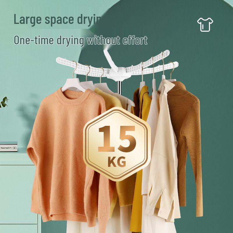 Large Capacity Home & Dormitory Clothes Dryer - Quick Dry, Compact, Round Design