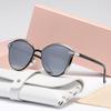 Polarized Sunglasses Women Luxury Round Sun Glass for Women Ladies Female Cat Eye Shade Lunette eil Femme