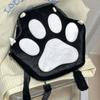 Japanese Style Cartoon Schoolbags Preppy Style Sweet Students Bags Simple Cat Paw Backpack  Outdoor