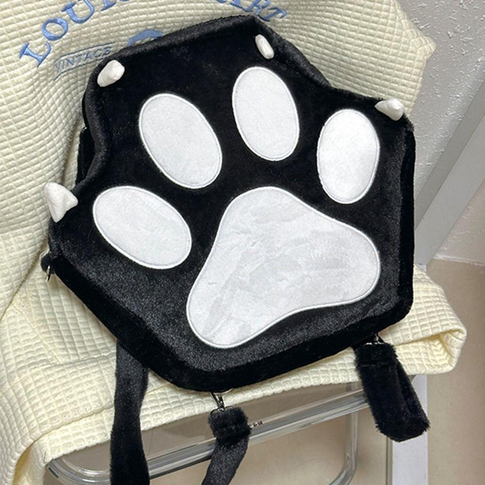 Japanese Style Cartoon Schoolbags Preppy Style Sweet Students Bags Simple Cat Paw Backpack Outdoor