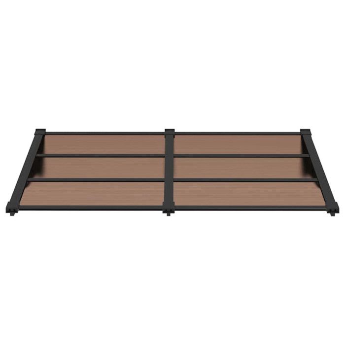 VidaXL Auvent de Porte, Auvent Marquise d'Entrée Résistante aux Intempéries, Auvent de Porche, Abri Protection contre la 153698