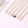 Delicate Sturdy Acrylic Butterfly Drop Necklace Holiday Gifts Additioin for Her Elegant Everyday Jewelry Pieces