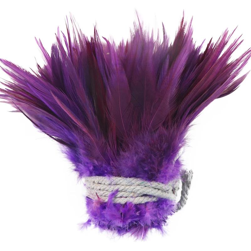 1 Roll Natural Pheasant Feathers for Crafts Jewelry Needlework Decoration Fly Tying Materials Chicken DIY Handicraft Accessories