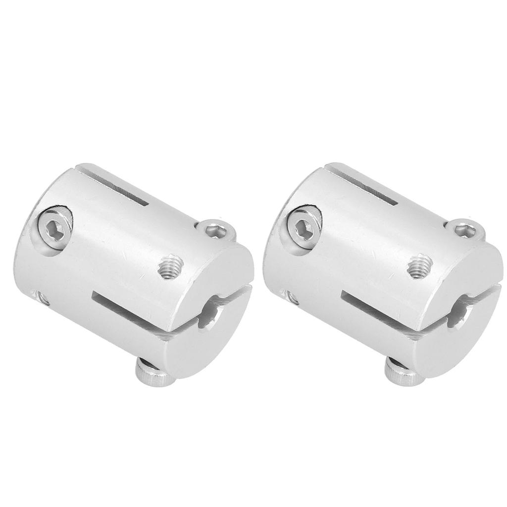 2Pcs Shaft Couplers Aluminum Alloy High Load 6mm To 6mm Bore Couplings Metal Parts