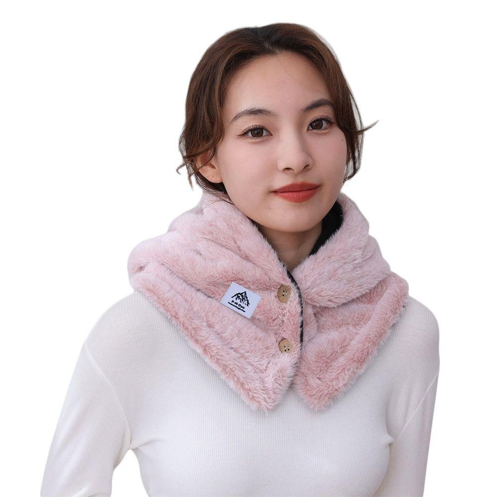 Fashion Winter Integrated Cap Scarf Warm Ear Protection Beanie Hat Scarf Soft Thickened Neck Warmer Cycling