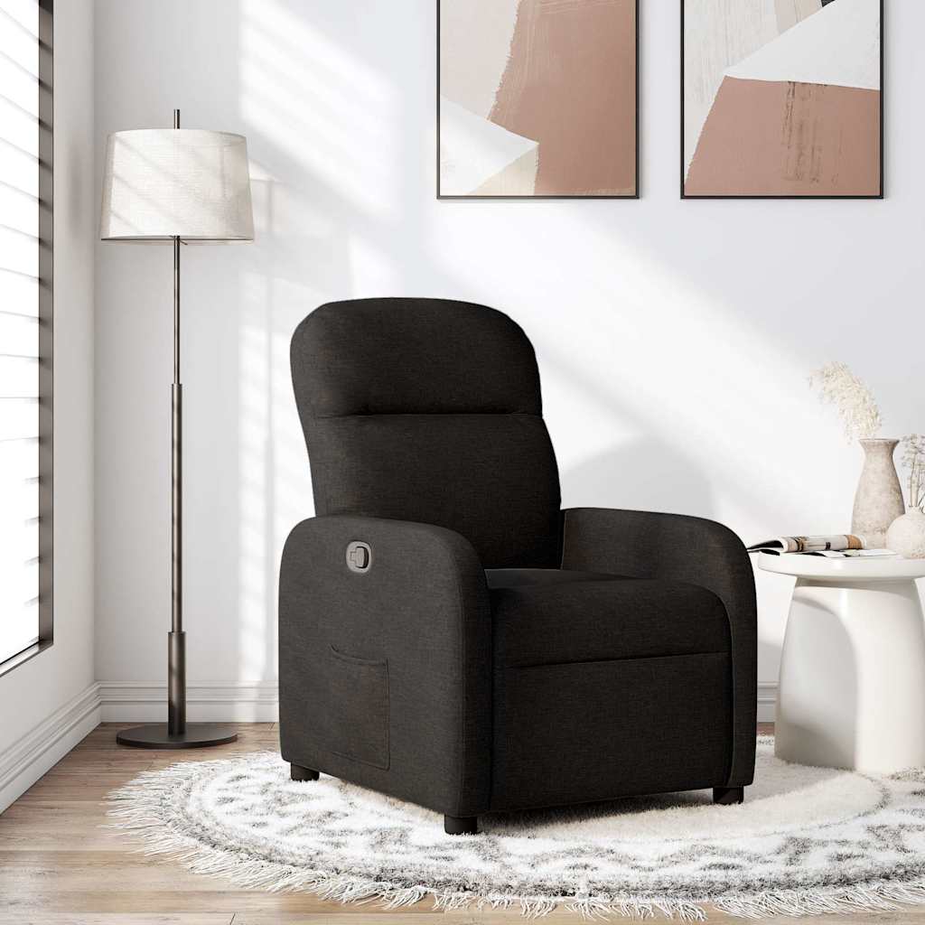Relax Chair Black Fabric