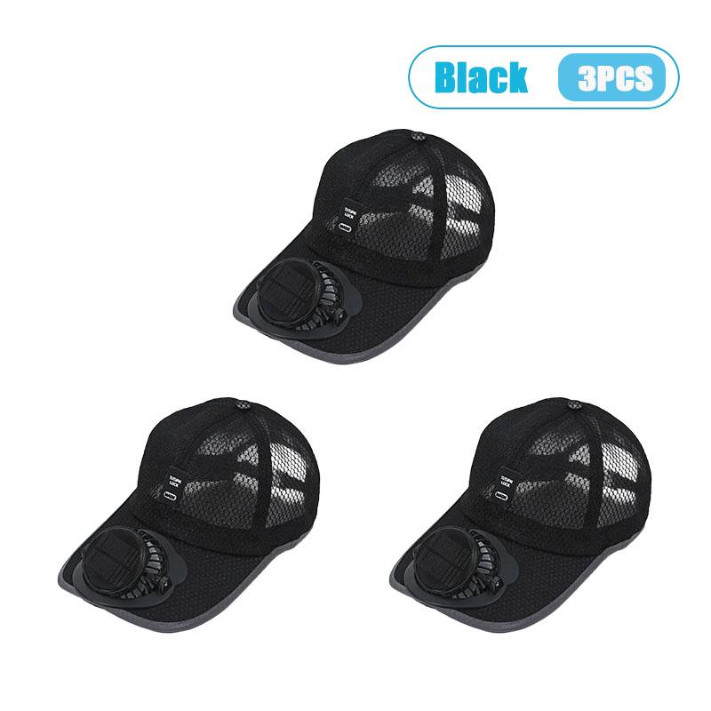 Cappello da Baseball con Ventola Ricaricabile Solare e USB, Rete Traspirante, Raffreddamento, Cappello da Sole per Uomo Donna Estate