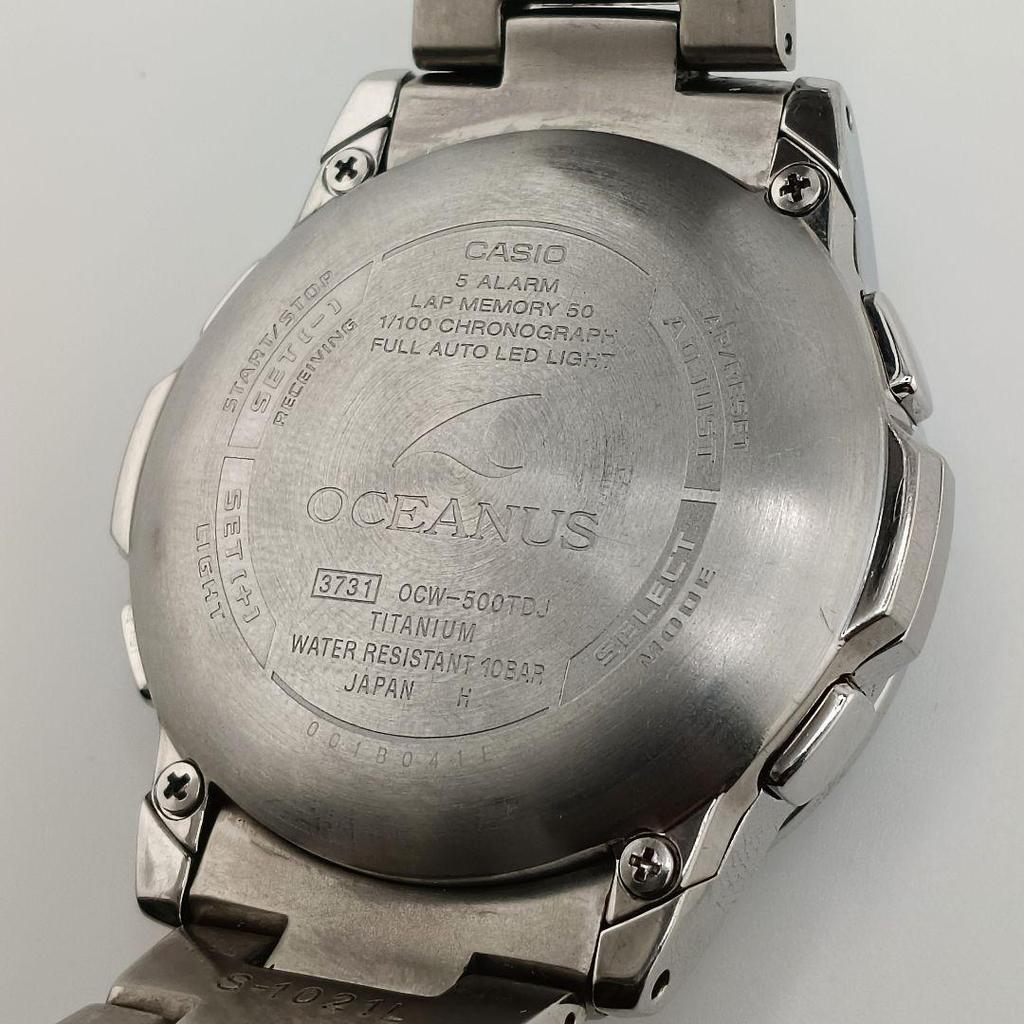 Used New battery/Working, First Generation Oceanus OCW-500TDJ, Radio-controlled Solar, Blue Dial