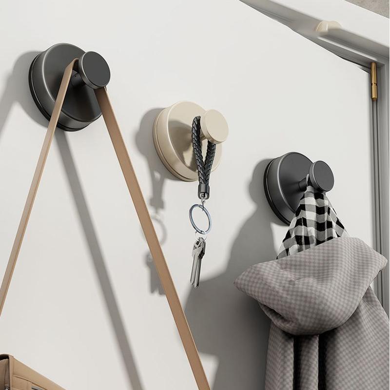 Reusable Suction Cup Hooks Waterproof Bathroom clothes Robe Coat Towel Hanger Hook Kitchen Bathroom Organizer Hook Accessories