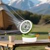 Solar Camping Ventilator Lichtmodi Geschwindigkeit Einstellbar USB Wiederaufladbar 2-In-1 Mehrzweck Outdoor