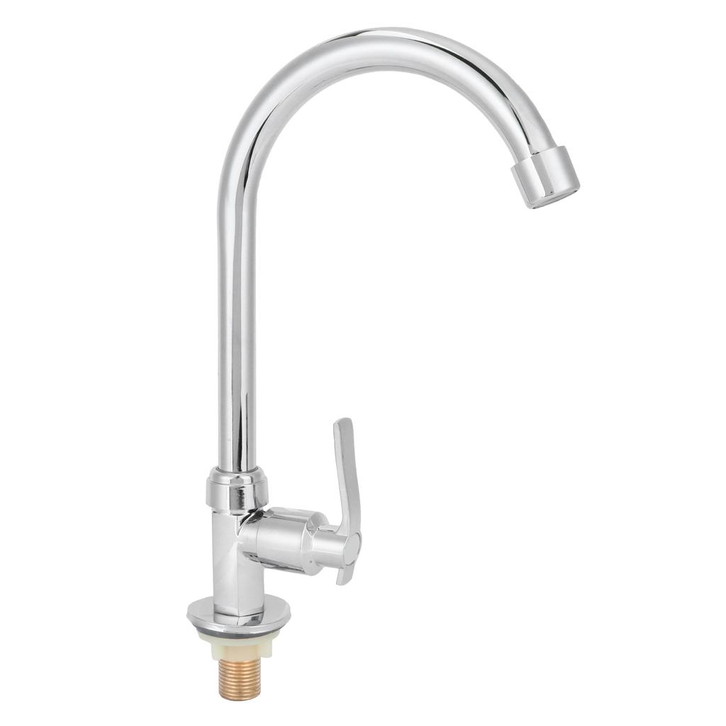 G1/2 Domowa Kuchnia Bateria Jednouchwytowa Zimnej Wody Umywalka Stal Nierdzewna Obrotowa Bateria Zlewozmywakowa