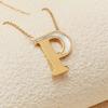 Letter A to Z Uppercase Pendant Necklace English Letter Letter DIY Choker  Decor