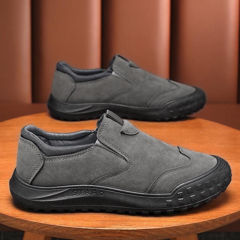Men's Summer 2024 Waterproof Low-Top Leather Safety Boots - Non-Slip, Wear-Resistant Outdoor Casual Work Shoes