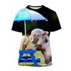 Summer Men T-shirt Summer 3D Printed New Women T-Shirts Funny Pig Baby Clothes Clothing Animal T-shirt Y2k Streetwear Tops