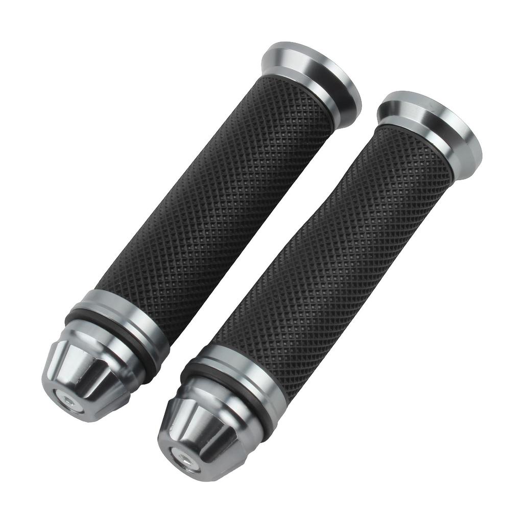 CNC Aluminum Off-road Motorcycle Handlebar Grips with Rubber Covers