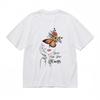 Women's Fashion Classic T-Shirt Feminine Line Art with Botanical Accent Tee