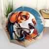 1pc Beagle Artwork Automatic Opening/Closing Umbrella with Operation & Windproof Canopy yy260311023