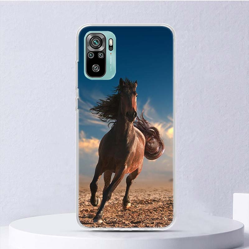 Horse Great Beauty Galloping Soft Case For Xiaomi Redmi Note 14 13 12S 11S 10S 12 Pro Plus Phone Cover 11 10 11E 11T Note14 Shel