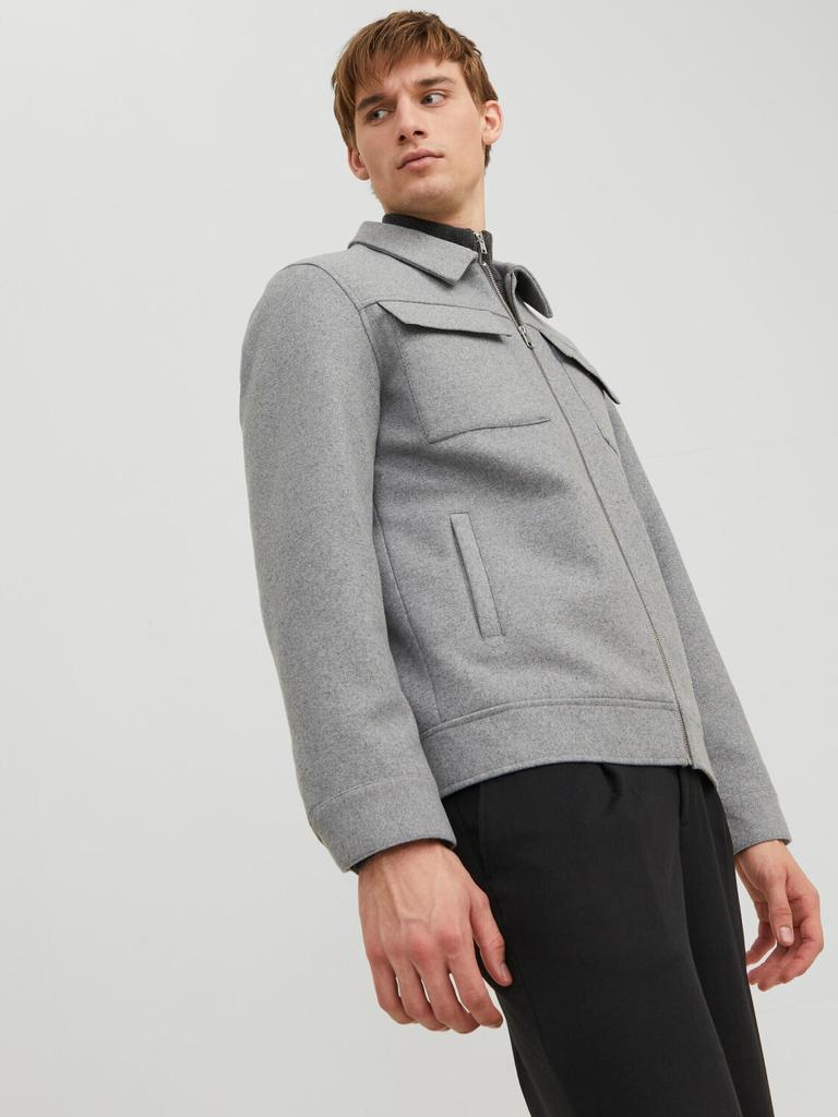 Coat Jack & Jones Jjemorrison Wool Jacket SN (12239005) Light Grey Melange