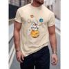 Astronauten-Print Musterdesign Herren T-Shirts Grafik S-Xxxl T-Shirt Hochwertiges Freizeit-T-Shirt Freizeit Street Kurzärmelig