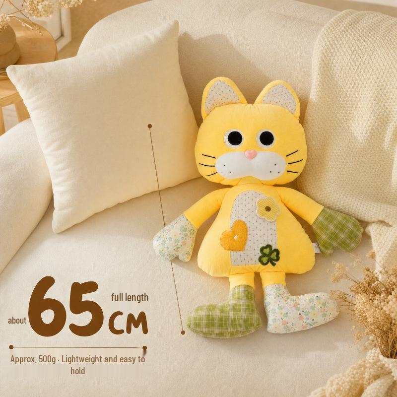 Cute Kitten Plush Pillow - Soothing Hug Doll & Sleeping Companion