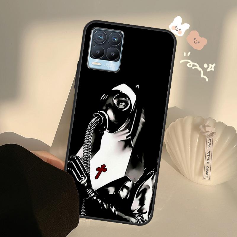 Sister Style Nun Sexy Girl Case For Realme C71 C63 C61 C55 C51 C53 C25 C65 C67 C75 11 12 13 14 15 Pro Plus GT6 GT7 Pro