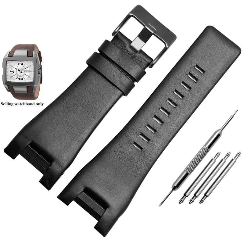 

Genuine Leather Notch Watch Band for Diesel DZ1216 DZ1273 DZ4246 DZ4247 DZ287 Watch Bracelet Mens Watchband Wristwatches Strap 32mm-18mm