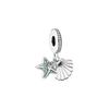 Starfish And Shell 925 Silver Pendant Women Jewelry 792076CZF