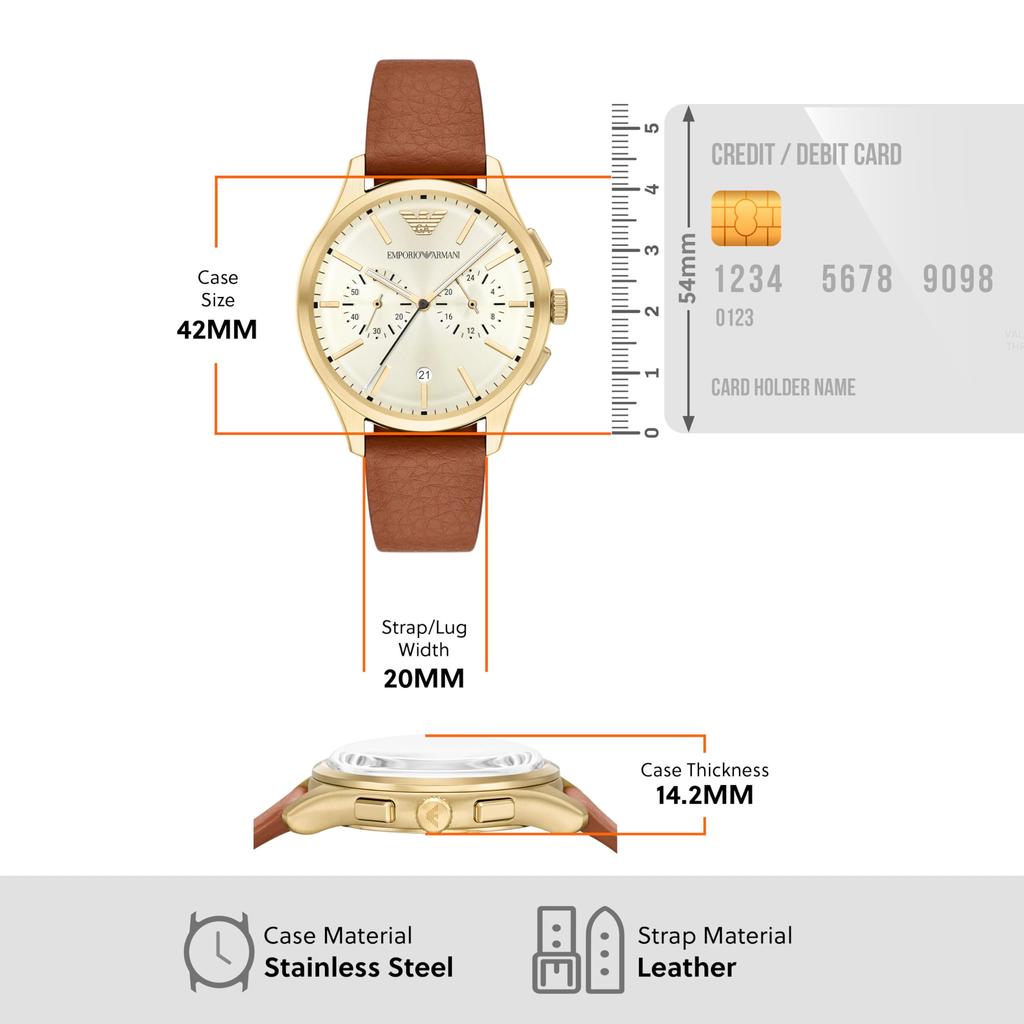 Emporio Armani AR11714 Brown Watch Men's