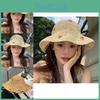 Elegant Summer Straw Hat For Women With Uv Protection And Trendy Embroidery In Khaki
