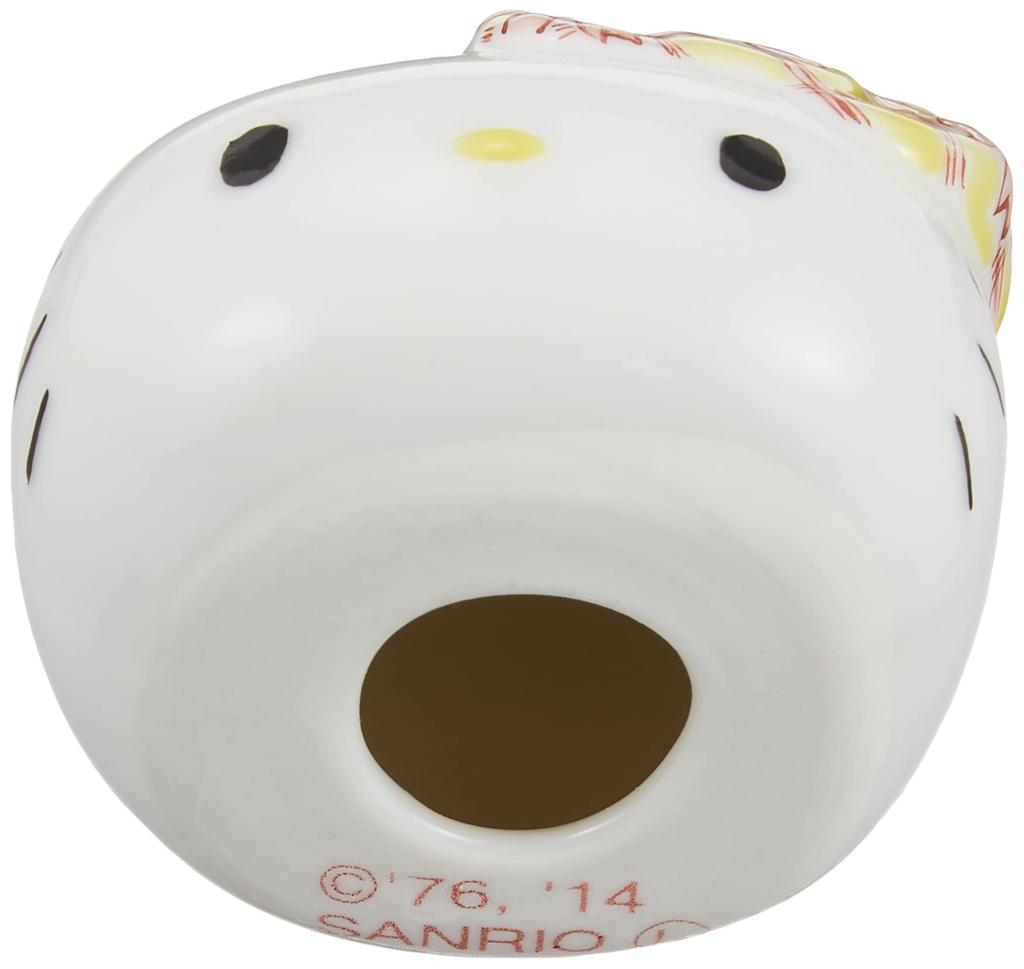 Maruzen Iwata Shoten Kutani Ware Table Figure Hello Kitty Lattice Cherry Blossoms FF-08