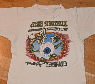1973 JIMI HENDRIX Vintage Selten 70er 1970er T-Shirt Konzerttour JJ5777