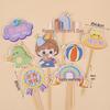 Children's Day Cupcake Toppers: Cute Cartoon Inserts - 61 Pieces