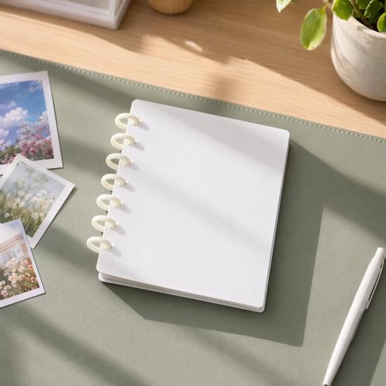 Pilzloch-Album, 3-Zoll-Foto-Karten-Organizer mit klaren dicken Seiten, bunter Druckknopfverschluss, stilvolle Morandi-Farben, perfekt zum Sammeln