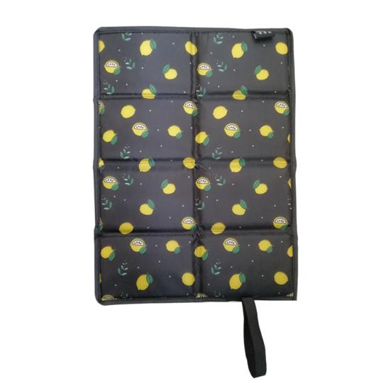 Camping Folding Mat Extra Soft Waterproof Compact Size Exquisite Pattern Collapsible Polyester Moisture-proof Cushion Hiking Picnic Seat Mat