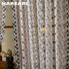 1 pièce Rideau Transparent Brodé Floral Style Campagne Française NAPEARL, Rideau Translucide Dentelle Ondulée pour Salon Chambre Décoration de Maison
