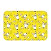 Starry Night Oil Painting Bull Terrier Carpet Mat Anti-Slip Rubber Backing Rug for Pet Lover Home Decoration Artistic Anime Rug