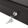 Money Box with Key -Money Tin with Lock - Small Lockable Cash Box with Coin Tray for Petty Cash Coins Notes