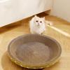 Board Scratching Cat Round Shape Corrugated Fiberboard Wear Resistant Crumbs No