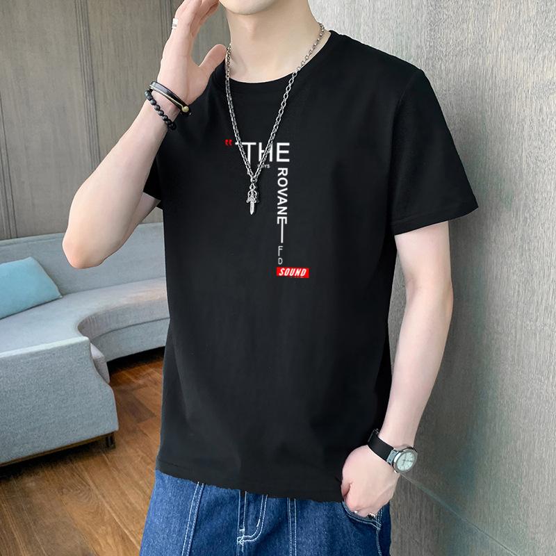 Short Sleeve T Men's Cotton Long Sleeve Casual Versatile Winter Shirt Bottom Shirt Top Teen Crew Neck