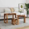 VidaXL Nesting Tables 3 Pcs Old Wood Engineered Wood, Nesting Support, Set of Nesting Tables, Coffee Table 856678