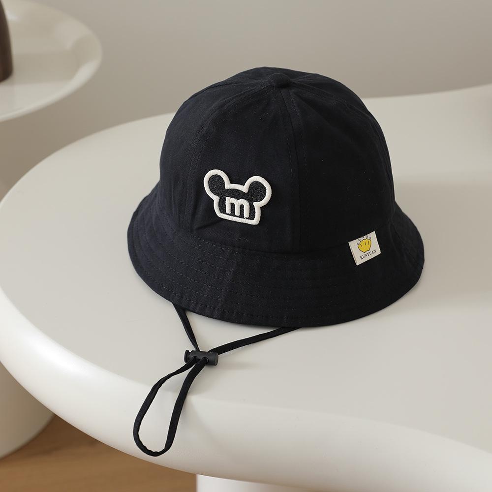 Korean Style Children's Cartoon Wide Brim Fisherman Hat for Spring/Autumn - Trendy Outdoor Sun Protection