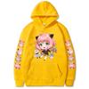 Anime SPY X FAMILY Anya Bond Søt Streetwear-hettegenser med mønster for menn Kvinner Høst varme fleecegensere Morsomme hettegensere i overdimensjonerte størrelser