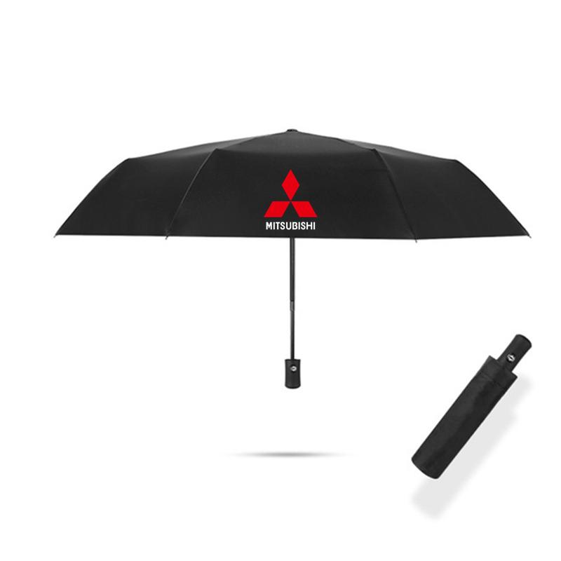 

Car Logo Automatic Folding Windproof Sunshade Umbrella for Mitsubishi Lancer ASX Outlander Pajero Evolution Car Accessories